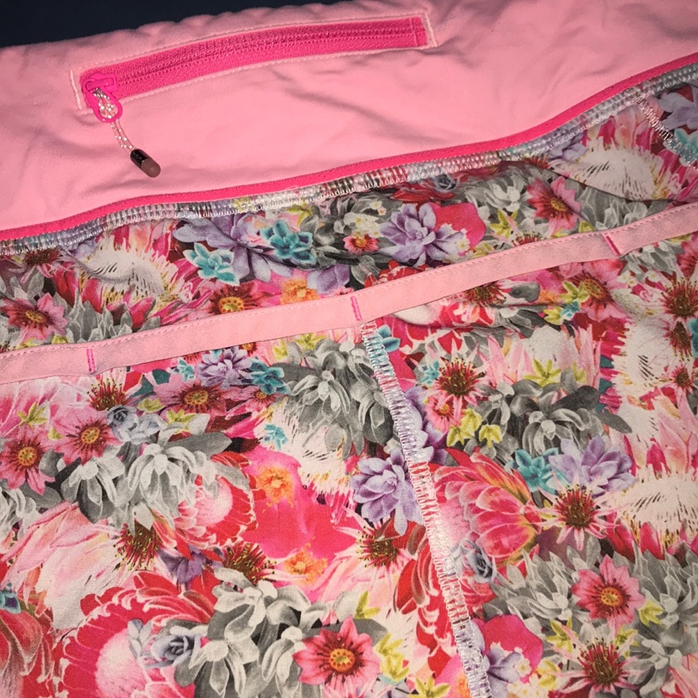 lululemon athletica Pink Floral Womens Shorts